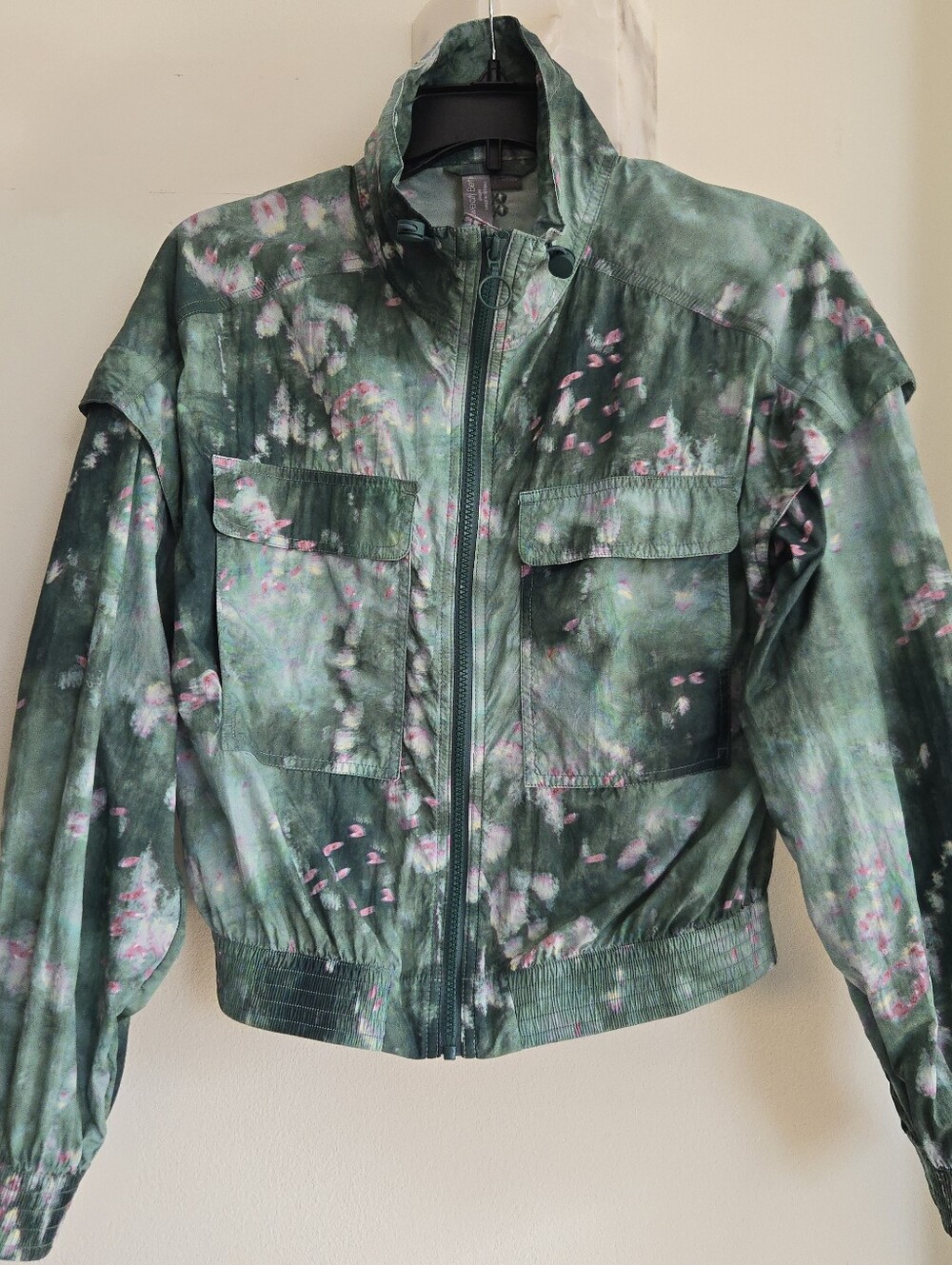 Sweaty Betty Anytime Floral Crop Track Jacket XS